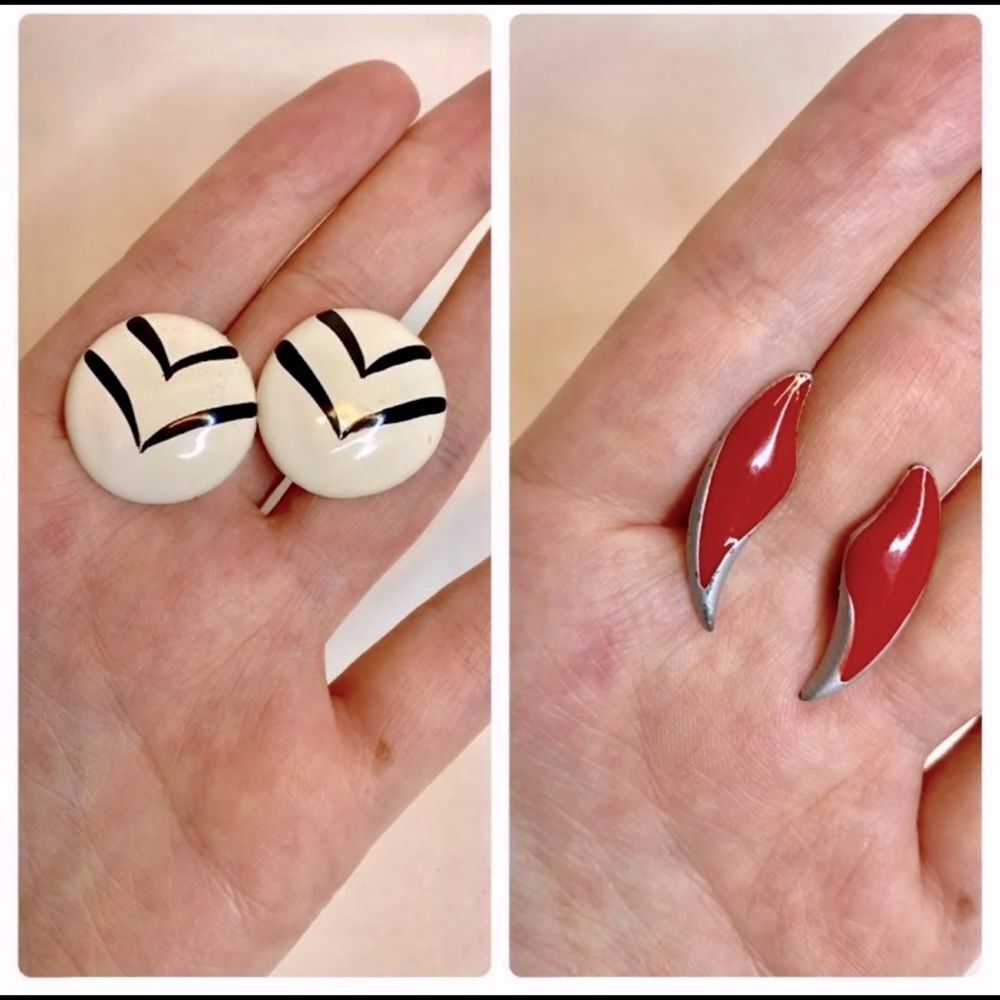 Retro‎ Mime Sometimes Earrings